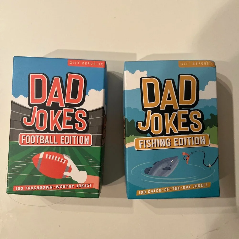 Dad Jokes Box‎ Set Football Edition + Fishing Edition  (k/x- NEW)